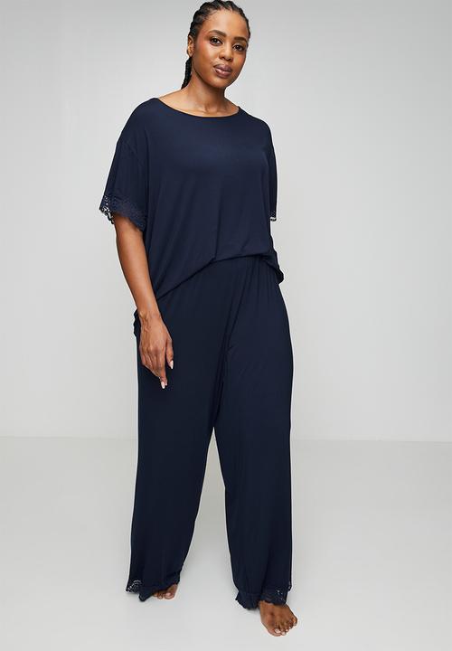 DORINA - Plus aurora pj pants  - ink