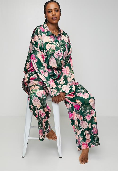 DORINA - Plus jade shirt - green print