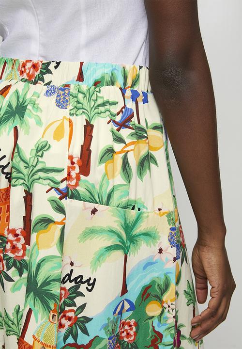 MANDI - High Waist Easy Wearing Viscose Short - Multi