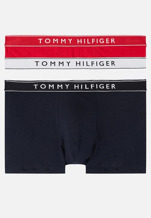 Tommy Hilfiger - 3P Trunk Dtm - Th Wht/ Med Red/ Dsrt Sky