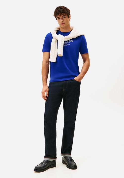 Tommy Hilfiger - Hilfiger Stack Graphic Tee - Wedge Blue