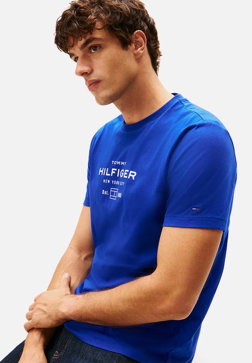 Tommy Hilfiger - Hilfiger Stack Graphic Tee - Wedge Blue