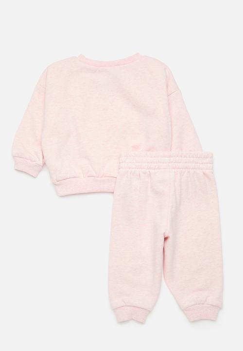 Nike - Nike essential fleece crew set - pink foam heather