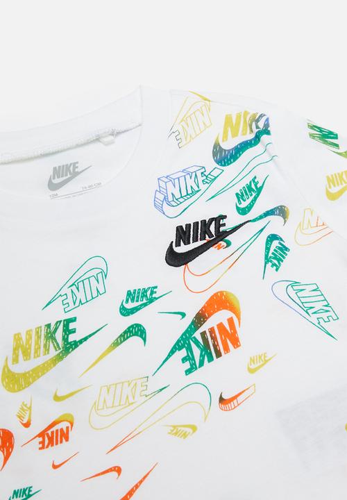 Nike - Nike all-over print reveal tee and pants set - comet blue