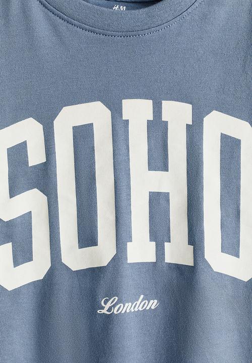 H&M - Printed t-shirt - blue soho