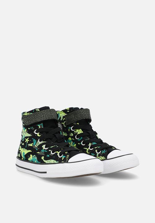 Converse - Chuck Taylor All Star Easy-On Dinos - Black/White/Neon Mantis