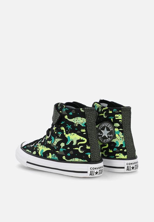 Converse - Chuck Taylor All Star Easy-On Dinos - Black/White/Neon Mantis