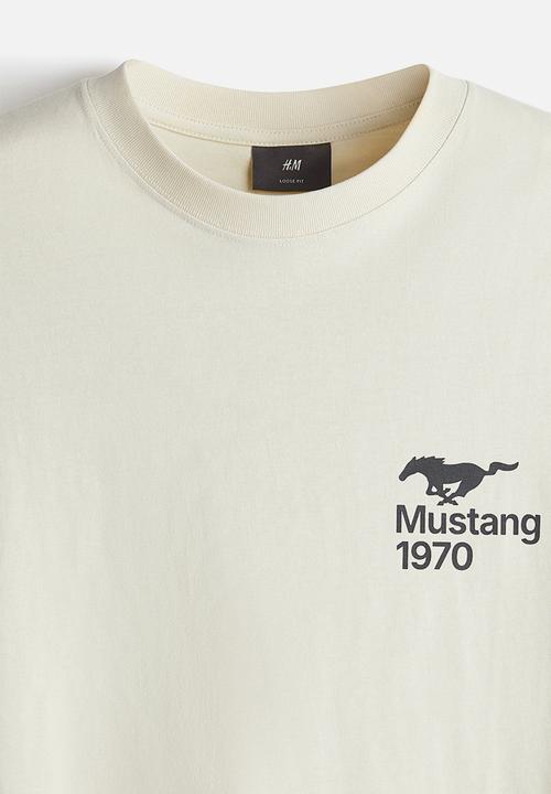 H&M - Loose fit T-shirt - cream/ford