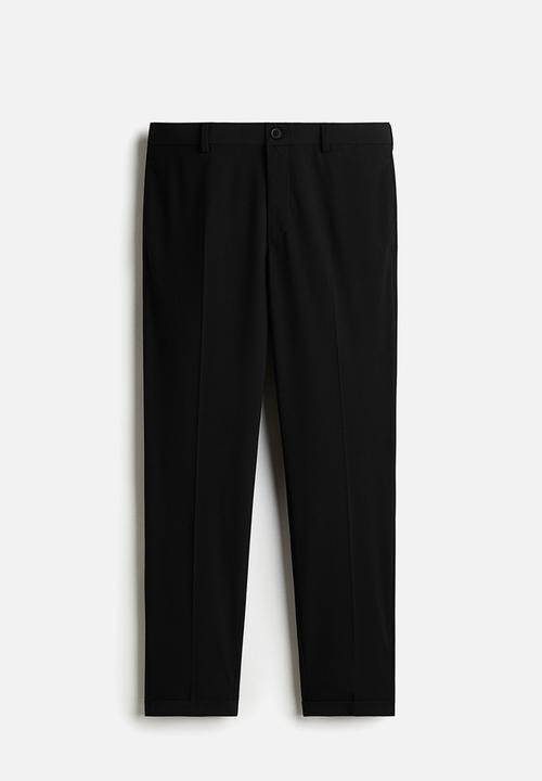 H&M - Slim fit tailored trousers - black