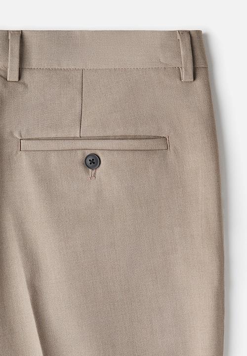 H&M - Slim fit tailored trousers - beige