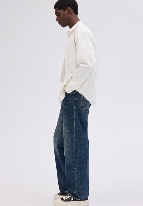 H&M - Loose straight jeans - denim blue
