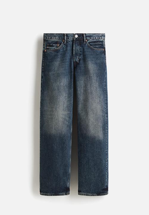 H&M - Loose straight jeans - denim blue
