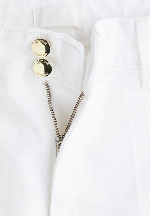 H&M - Wide high jeans - white
