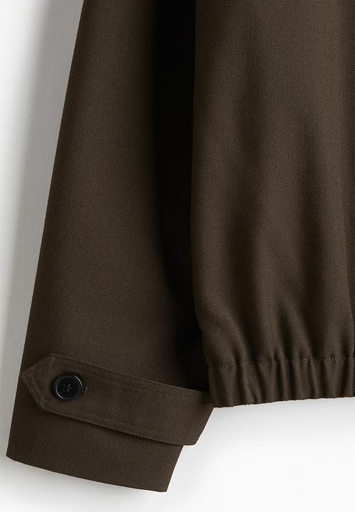 H&M - Twill blouson jacket - dark khaki green