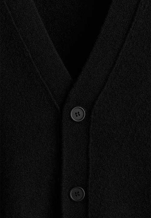 H&M - Regular fit brushed cardigan - black