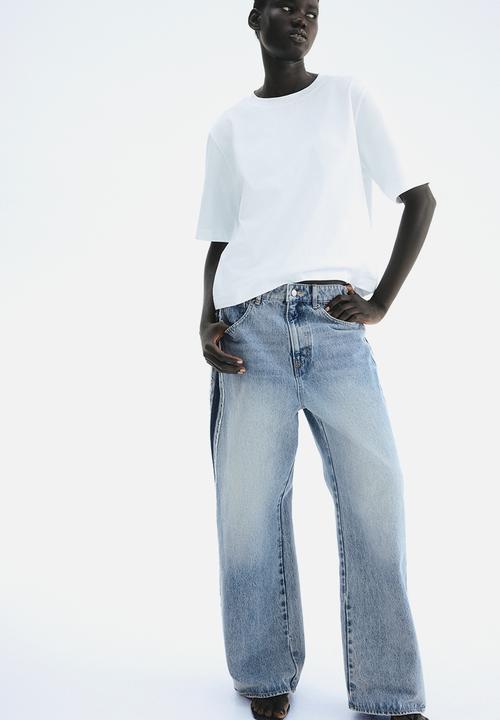 H&M - Side-panelled jeans - light denim blue 
