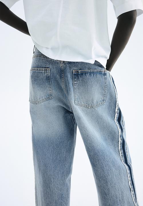H&M - Side-panelled jeans - light denim blue 