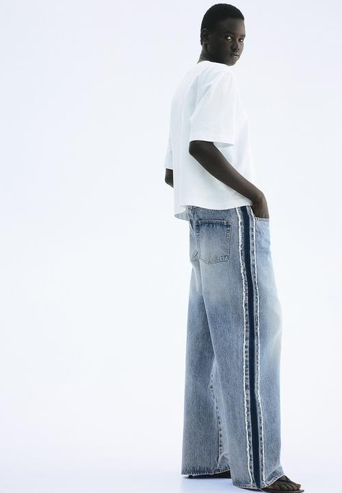 H&M - Side-panelled jeans - light denim blue 