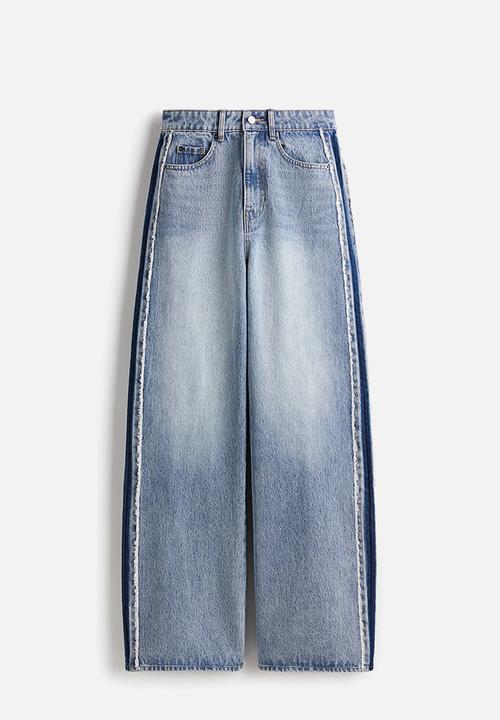 H&M - Side-panelled jeans - light denim blue 