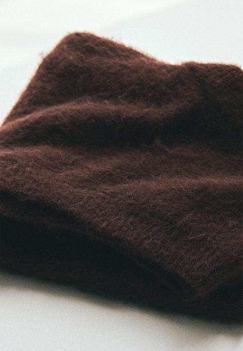 H&M - Loose fit fluffy sweater vest - dark brown