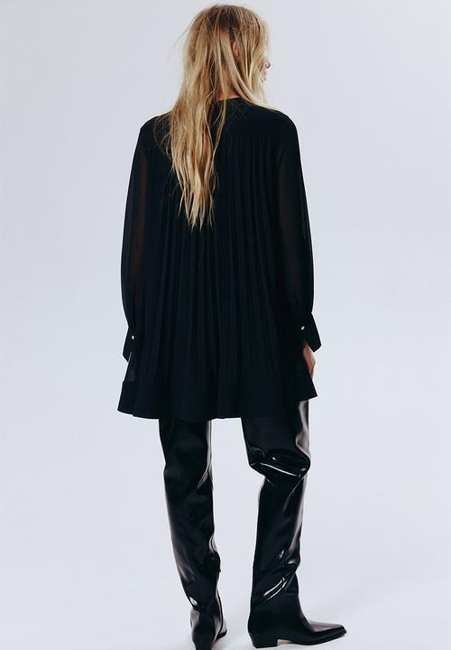 H&M - Pleated dress - black