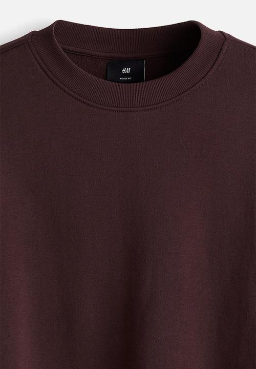 H&M - Loose fit sweatshirt - plum