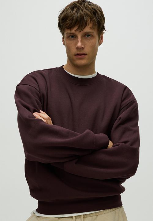 H&M - Loose fit sweatshirt - plum