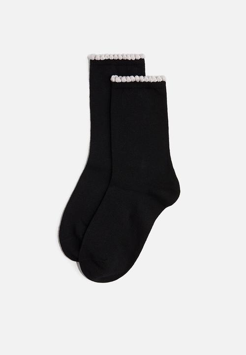 H&M - 5-Pack socks - black glittery