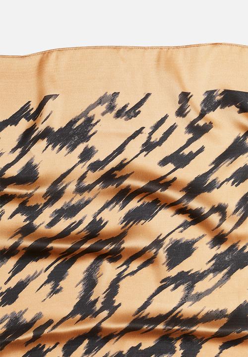 H&M - Patterned scarf - beige patterned