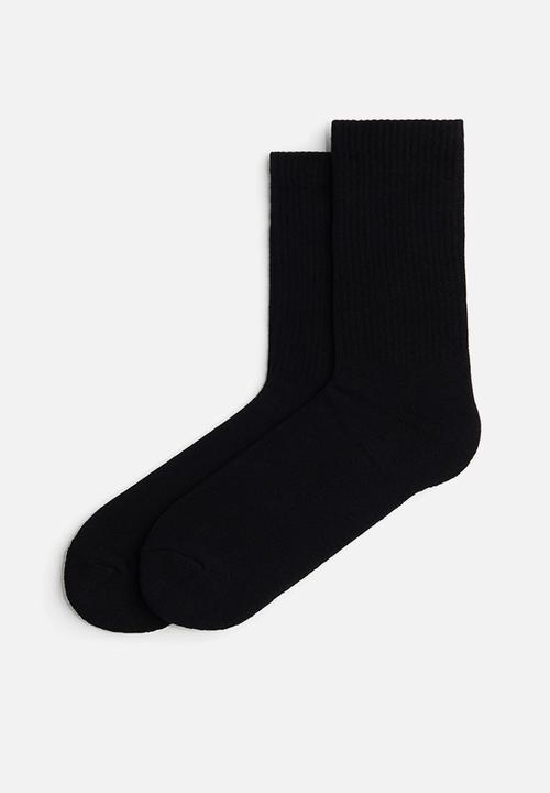 H&M - 5-Pack socks with lycra® - black