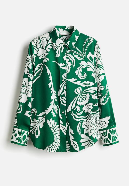 H&M - Patterned shirt - green/patterned