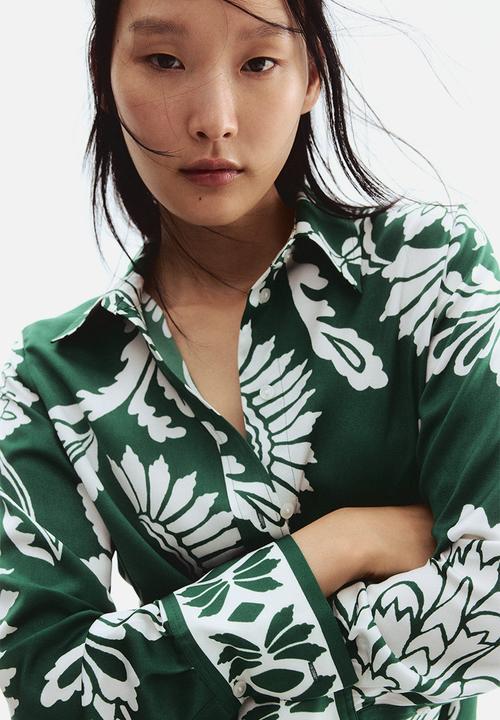 H&M - Patterned shirt - green/patterned