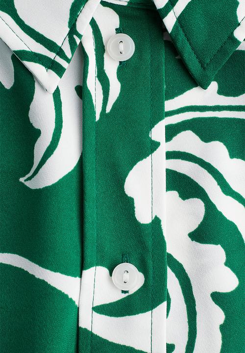 H&M - Patterned shirt - green/patterned