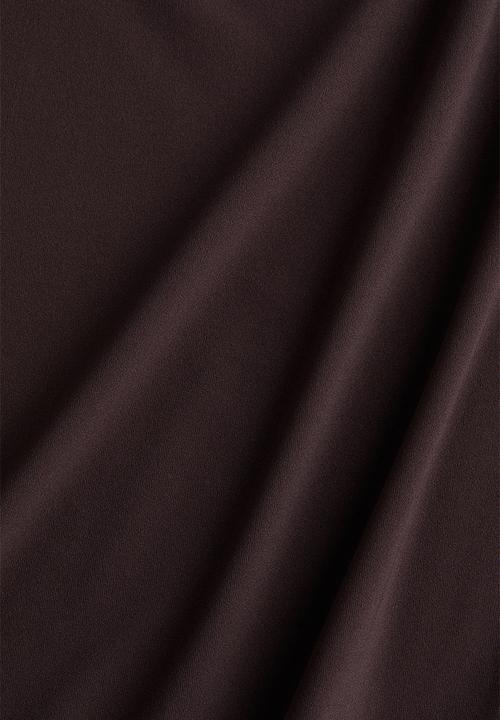H&M - Short-sleeved microfibre body - dark brown