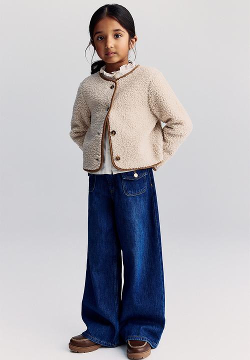 H&M - Teddy cardigan - white