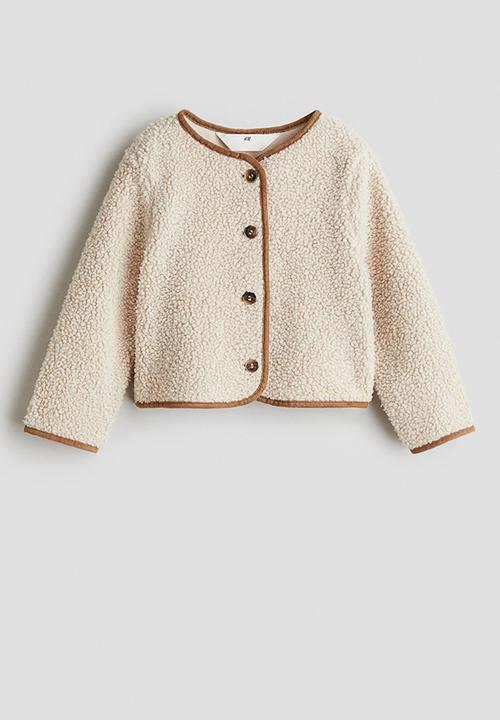 H&M - Teddy cardigan - white