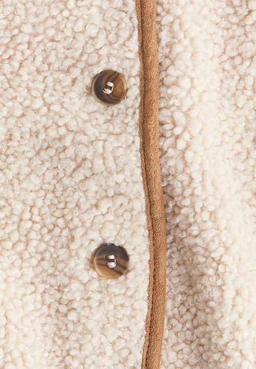 H&M - Teddy cardigan - white