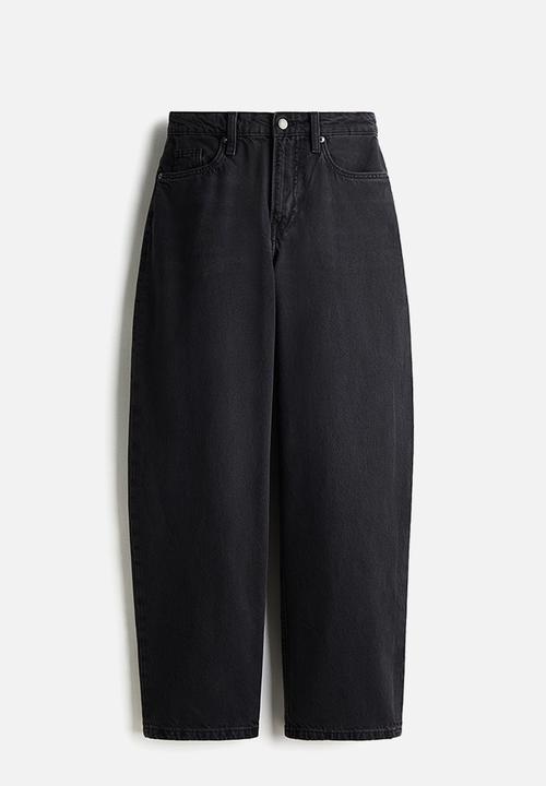 H&M - Baggy high jeans - black washed out