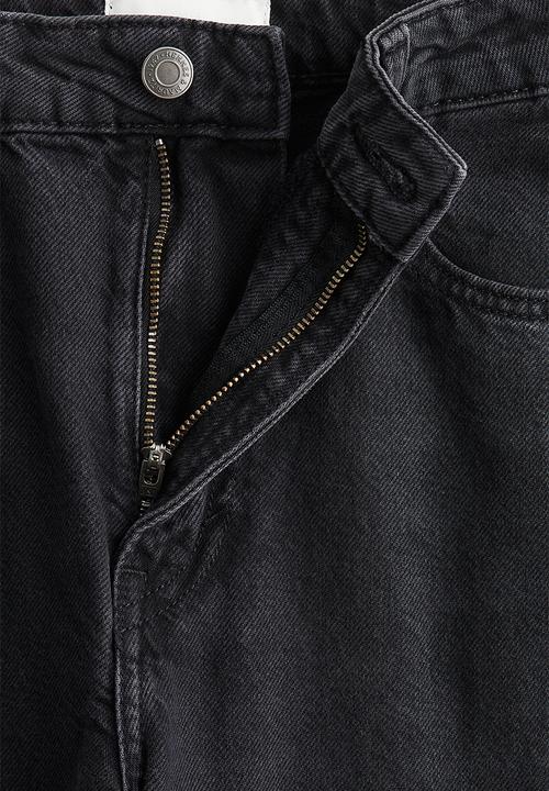 H&M - Baggy high jeans - black washed out