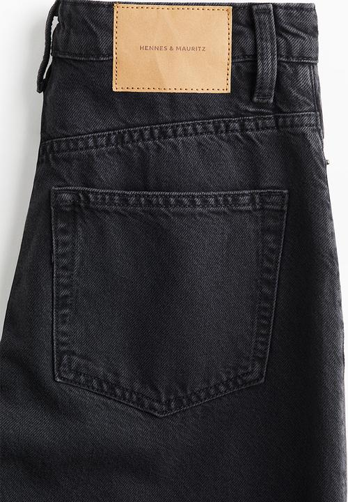 H&M - Baggy high jeans - black washed out