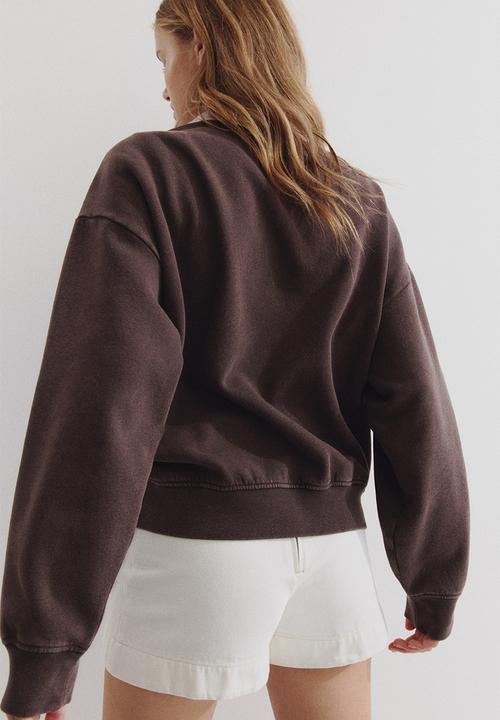 H&M - Printed sweatshirt - brown/milano
