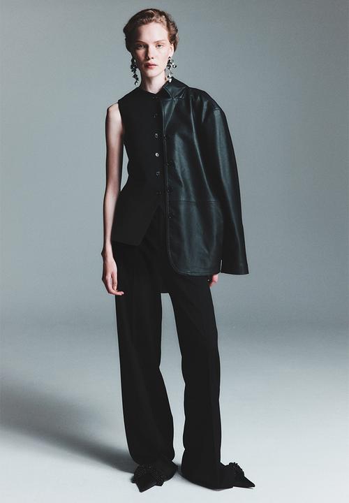 H&M - Long waistcoat - black