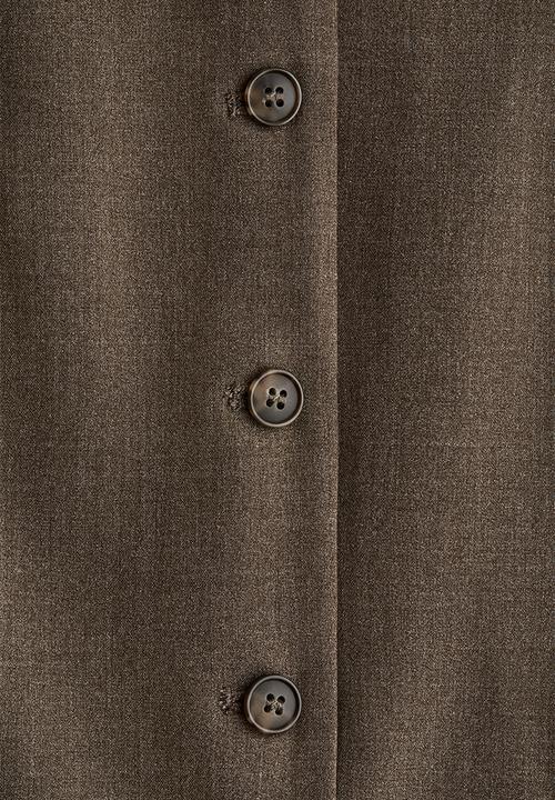 H&M - Long waistcoat - dark mole