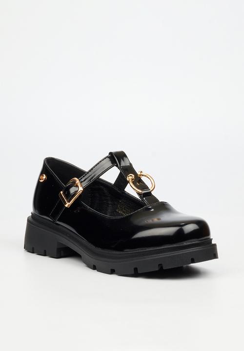 Miss Black - Tipsy 10 mary jane chunky loafer  - black