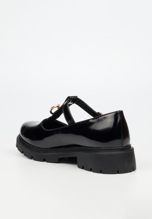 Miss Black - Tipsy 10 mary jane chunky loafer  - black