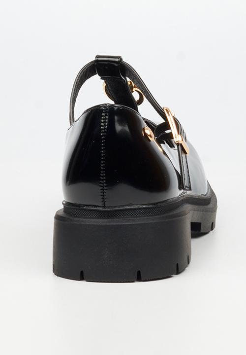 Miss Black - Tipsy 10 mary jane chunky loafer  - black