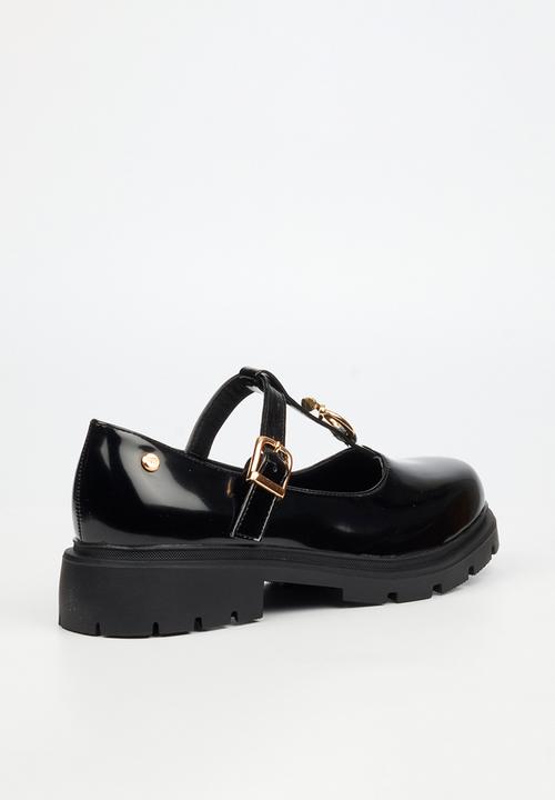Miss Black - Tipsy 10 mary jane chunky loafer  - black