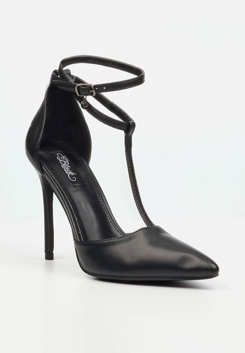Miss Black - Lola 64 strappy ankle heel - black
