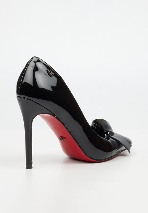 Miss Black - Lola 65 folded bow heel - black