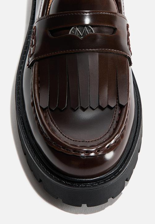 H&M - Fringe-trimmed loafers - dark brown